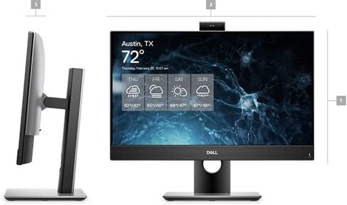 Dell Optiplex 7000 7490 AIO (2021) | 23.8" FHD | Core i5-256GB SSD - 16GB RAM | 6 Cores @ 4.6 GHz - 10th Gen CPU Win 11 Home (Renewed) in Saudi Arabia