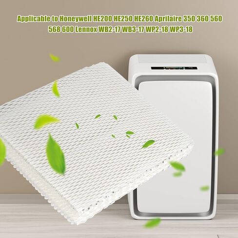HIFROM 2Pack Replacement Humidifier Wick Filters Compatible with Honeywell HE200 HE250 HE260 Aprilaire 350 360 560 568 600 Lennox WB2-17 WB3-17 WP2-18 WP3-18 Whole House Humidifier in Saudi Arabia