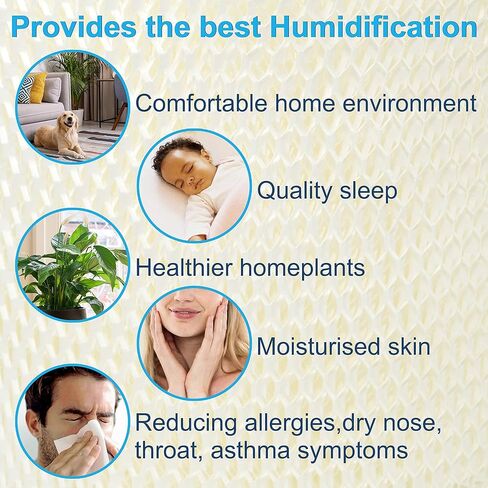 HQRP 2-Pack Wick Filter Compatible with Hunter 32200, 38200 Humidifiers, 31911 Replacement in Saudi Arabia