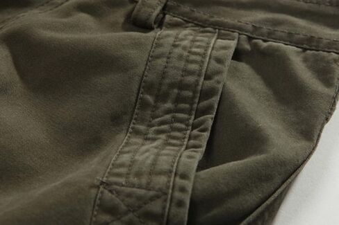 Men's Hiking Twill Cargo Shorts Casual Multi Pockets Outdoor Shorts Classic Relaxed Fit Cotton Short Pants in Kuwait