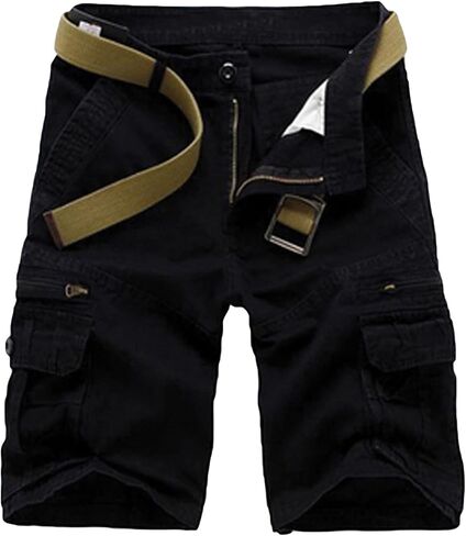 Men's Hiking Twill Cargo Shorts Casual Multi Pockets Outdoor Shorts Classic Relaxed Fit Cotton Short Pants in Kuwait