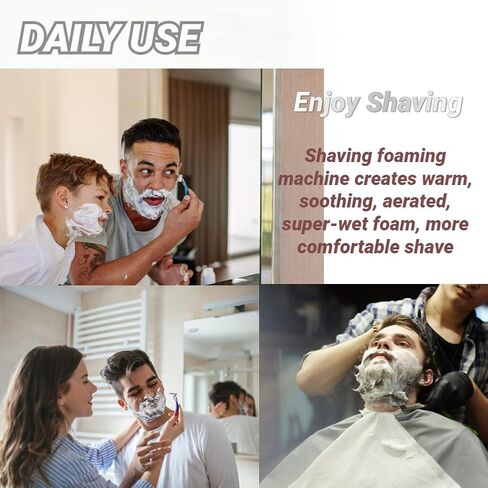 Hot Lather Machine Barber, Shaving Cream Warmer Foaming Machine, Face Shaving Hot Lather for Barbers for Men Gifts Hair Salon in Saudi Arabia
