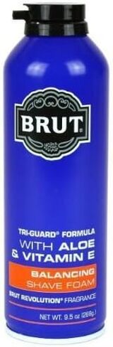 Brut Revolution Fragrance Shave Foam Tri-guard Formula Balancing with Aloe & Vitamin E (1 pack) in Saudi Arabia