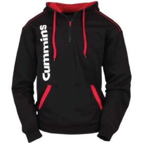 cummins Black & Red Zipper Hoodie Jacket in Saudi Arabia