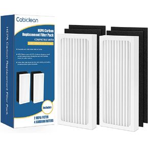 2 Pack 04383 Air Filter Compatible with Hamilton Beach 04383 Air Purifier 04384 04385 04386A HEPA Filter Replacement, 99% HEPA-grade filter, Replace Part # 990051000