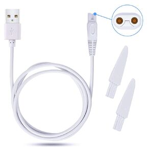 Shaver Charger for Finishing Touch Flawless Body Rechargeable Ladies Shaver Power Cord 5V Replacement Charger USB Women Trimmer Charging Cable in Saudi Arabia