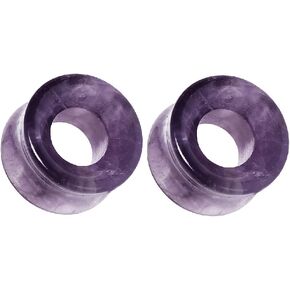 Pierced Owl - Natural Purple Amethyst Stone Double Flared Tunnel Plugs, Sold as a Pair in Saudi Arabia