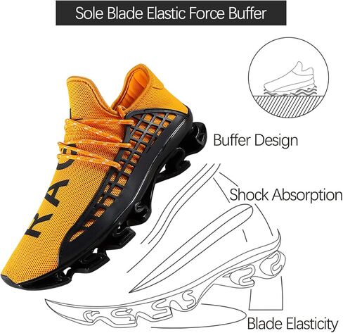 DUORO Mens Slip On Road Running Shoes Breathable Lightweight Comfortable Walking Shoes Athletic Gym Tennis Shoes for Men in Kuwait