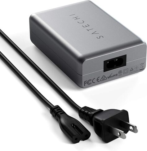 شاحن Satechi 100W USB-C PD مدمج GaN - تقنية GaN قوية - متوافق مع 2021 MacBook Pro M1، 2020 MacBook Air M1، 2021 iPad Pro، iPhone 13 Pro Max/13 Pro/13 Mini/13 in Saudi Arabia