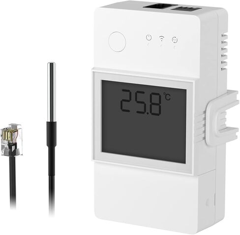 مفتاح SONOFF THR316D WiFi الذكي مع مراقبة درجة الحرارة، متوافق مع Alexa وGoogle Assistant (مع DS18B20) in Kuwait