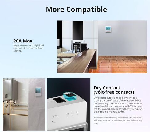 مفتاح SONOFF THR316D WiFi الذكي مع مراقبة درجة الحرارة، متوافق مع Alexa وGoogle Assistant (مع DS18B20) in Kuwait