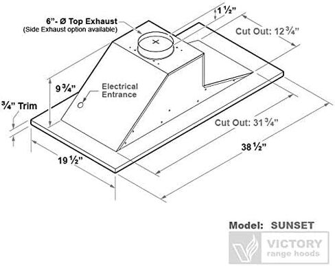 Ceiling Flush Mounted Range Hood - Victory Sunset in Saudi Arabia