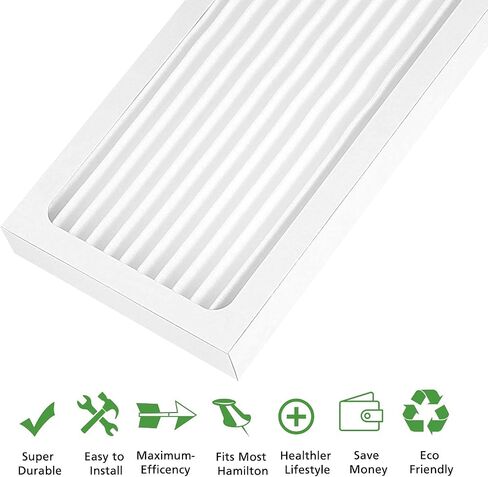 2 Pack 04383 Air Filter Compatible with Hamilton Beach 04383 Air Purifier 04384 04385 04386A HEPA Filter Replacement, 99% HEPA-grade filter, Replace Part # 990051000 in Saudi Arabia