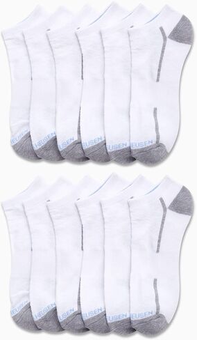 Van Heusen Mens Socks - Low Cut No Show Athletic Performance Ankle Sock Liners (12 Pack) in Saudi Arabia