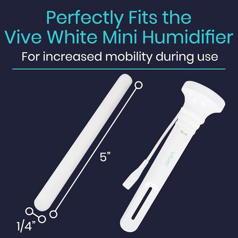 بدائل فلتر مرطب Vive Mini (8 عبوات) - عبوات من ألياف القطن - لغرفة النوم والمكتب والسفر - هواء رطب محمول - لأجهزة ترطيب الهواء الشخصية التي تعمل بمنفذ USB (5 بوصات × 0.25 بوصة) in Saudi Arabia