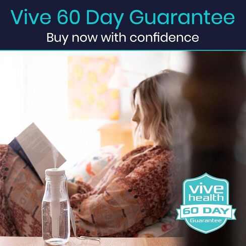 بدائل فلتر مرطب Vive Mini (8 عبوات) - عبوات من ألياف القطن - لغرفة النوم والمكتب والسفر - هواء رطب محمول - لأجهزة ترطيب الهواء الشخصية التي تعمل بمنفذ USB (5 بوصات × 0.25 بوصة) in Saudi Arabia
