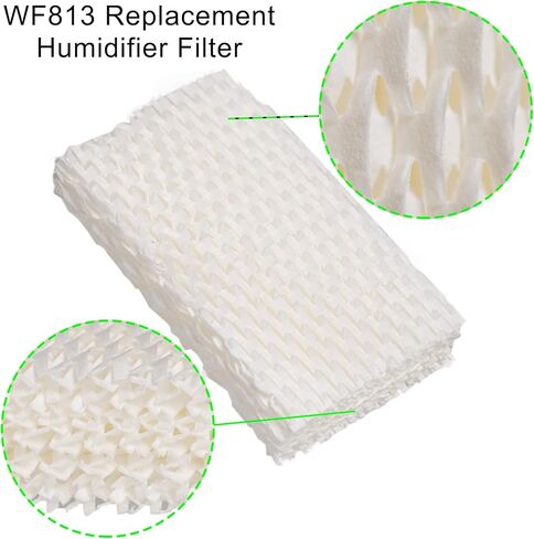 HIFROM 6Pack WF813 Replacement Humidifier Wick Filters Compatible with ReliOn RCM-832 RCM-832N ProCare PCWF813 PCWF-813 PCCM-840 Equate EQWF813 Cool Mist Humidifier Filters DH830 DH832 in Saudi Arabia