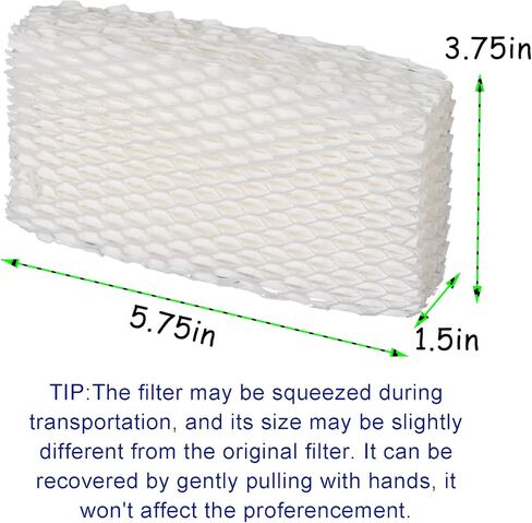 HIFROM 6Pack WF813 Replacement Humidifier Wick Filters Compatible with ReliOn RCM-832 RCM-832N ProCare PCWF813 PCWF-813 PCCM-840 Equate EQWF813 Cool Mist Humidifier Filters DH830 DH832 in Saudi Arabia