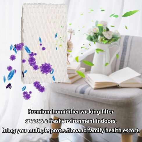 HIFROM 6Pack WF813 Replacement Humidifier Wick Filters Compatible with ReliOn RCM-832 RCM-832N ProCare PCWF813 PCWF-813 PCCM-840 Equate EQWF813 Cool Mist Humidifier Filters DH830 DH832 in Saudi Arabia