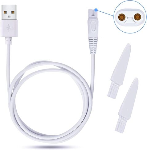Shaver Charger for Finishing Touch Flawless Body Rechargeable Ladies Shaver Power Cord 5V Replacement Charger USB Women Trimmer Charging Cable in Saudi Arabia