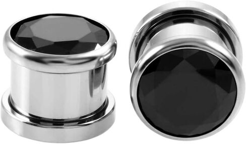 Ear Tunnel Jewelry, Surgical Steel Gauges Kit Body Piercing Jewelry With Cubic Zirconia Best Friends Gifts in Saudi Arabia