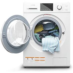 KoolMore FLW-3CWH Front Load Machine, 2.7 Cu. Ft, Space Saving Unit with 20-Minute Quick, 12 Washing Cycles, Quiet Inverter Motor [120V], Medium (24"), White in Saudi Arabia