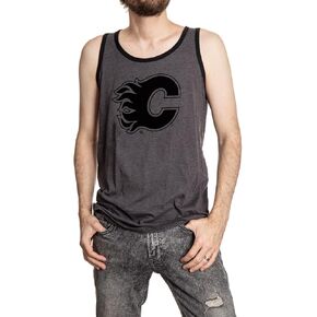Calhoun NHL Men's Large Team Logo Tank Top - The Blackout Collection
