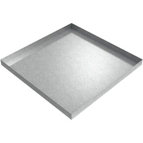 Drip Pan - 36" x 36" x 2.5" - Galvanized Steel, Large Washing Machine Spill Tray | Water Damage Prevention | No Leak | Made In The USA | Welded Water Tight in Kuwait
