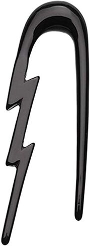 Covet Jewelry Lightning Bolt Acrylic Ear Gauge Buffalo Taper in Saudi Arabia