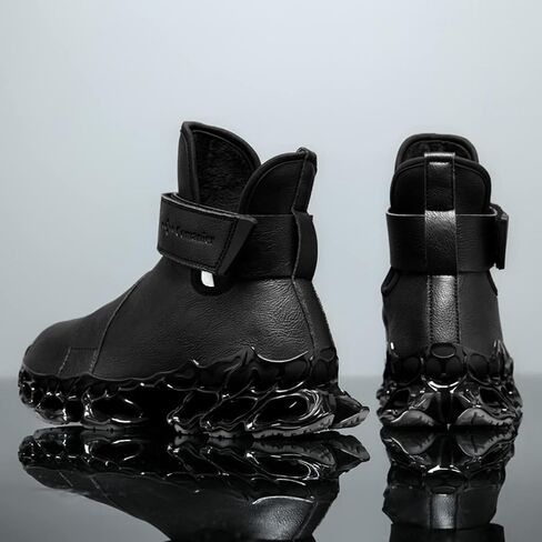 Comanier Mens Hiking Boots Winter Warm Snow Boots Waterproof Leather Insulated Backpacking Outdoor Shoes in Saudi Arabia