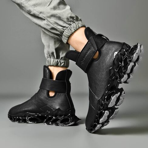 Comanier Mens Hiking Boots Winter Warm Snow Boots Waterproof Leather Insulated Backpacking Outdoor Shoes in Saudi Arabia