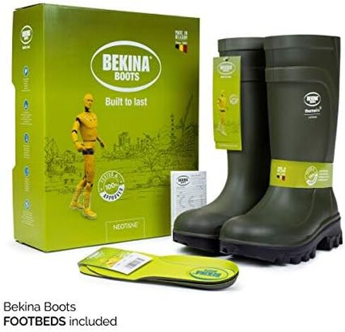 أحذية Bekina Thermolite IceShield S5 المعزولة من Wellington للرجال والنساء - أحذية عمل خفيفة الوزن مقاومة للماء وغير قابلة للانزلاق للرجال والنساء in Kuwait