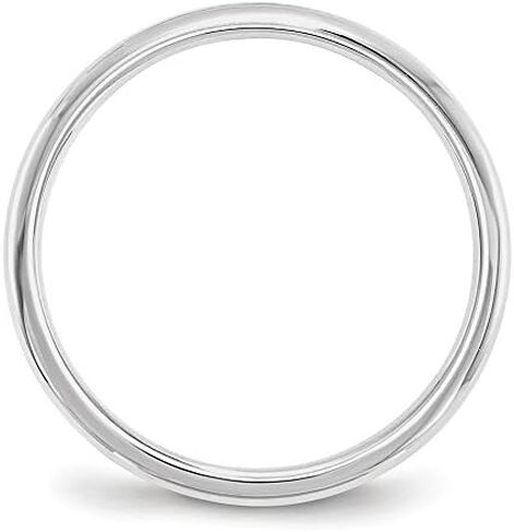 Solid 14k White Gold 2mm Comfort Fit Plain Classic Wedding Band Ring in Saudi Arabia