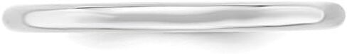 Solid 14k White Gold 2mm Comfort Fit Plain Classic Wedding Band Ring in Saudi Arabia