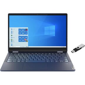 2021 LENOVO Yoga 6 2 في 1 كمبيوتر محمول 13.3 بوصة FHD تعمل باللمس AMD Ryzen 5 4650U Radeon Graphics 8GB DDR4 256GB NVMe SSD Win Wifi6 Win10 Home بصمة لوحة المفاتيح بإضاءة خلفية مع محرك أقراص USB Ontrend سعة 32 جيجابايت in Kuwait