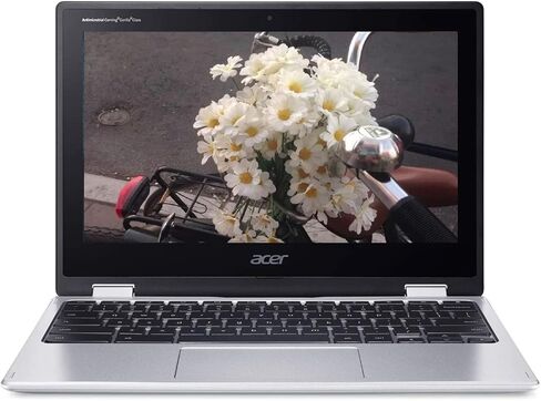Acer 2022 Spin 311، 11.6 بوصة 2 في 1 HD (1366x768) كمبيوتر محمول Chromebook قابل للتحويل باللمس، Intel Celeron N4000 حتى 1.1 جيجا هرتز، 4 جيجا LPDDR4، 64 جيجا eMMC، كاميرا ويب، بلوتوث، واي فاي، فضي، نظام التشغيل Chrome، قلم EAT in Saudi Arabia