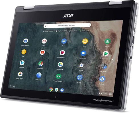 Acer 2022 Spin 311، 11.6 بوصة 2 في 1 HD (1366x768) كمبيوتر محمول Chromebook قابل للتحويل باللمس، Intel Celeron N4000 حتى 1.1 جيجا هرتز، 4 جيجا LPDDR4، 64 جيجا eMMC، كاميرا ويب، بلوتوث، واي فاي، فضي، نظام التشغيل Chrome، قلم EAT in Saudi Arabia