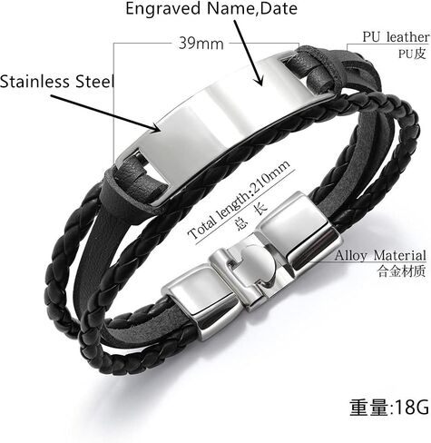 ZKXXJ WWJD HWLF Bracelets for Men Women,Braided Leather Bracelet What Would Jesus Do ? He Would Love First ! Inspirational Reminder Religious Jewelry,Gifts for Him Her in Saudi Arabia