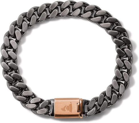 Bulova Men's Latin Grammy Stainless Steel Chain Link Bracelet, Size: Small, Style: J98B007S in Saudi Arabia