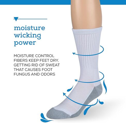 جوارب عمل للرجال من Zeke - 12 قطعة - نعل مبطن - تهوية شبكية - دعم للقوس - ناعمة ومريحة in Kuwait