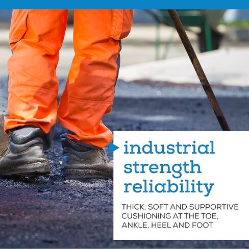 جوارب عمل للرجال من Zeke - 12 قطعة - نعل مبطن - تهوية شبكية - دعم للقوس - ناعمة ومريحة in Kuwait