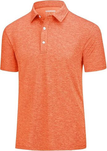 MAGCOMSEN Men's Short-Sleeve Polo,Golf Shirts for Men 3-Button Moisture Wicking,Athletic Casual Collared T-Shirt in Kuwait
