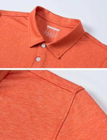 MAGCOMSEN Men's Short-Sleeve Polo,Golf Shirts for Men 3-Button Moisture Wicking,Athletic Casual Collared T-Shirt in Kuwait