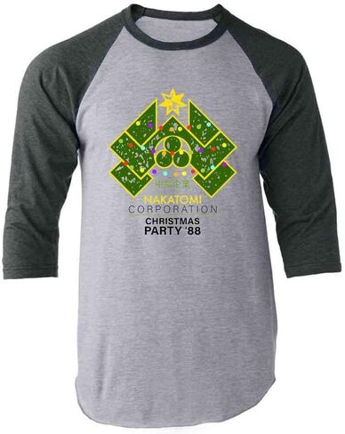 Pop Threads Nakatomi Plaza 1988 Christmas Party Holiday Graphic Tee T-Shirt for Men in Kuwait