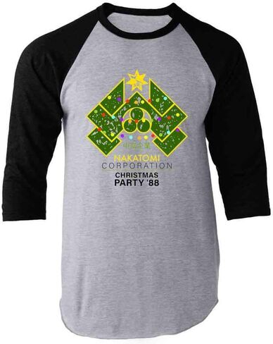 Pop Threads Nakatomi Plaza 1988 Christmas Party Holiday Graphic Tee T-Shirt for Men in Kuwait