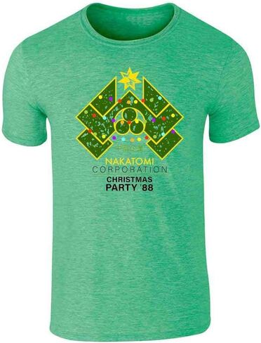 Pop Threads Nakatomi Plaza 1988 Christmas Party Holiday Graphic Tee T-Shirt for Men in Kuwait
