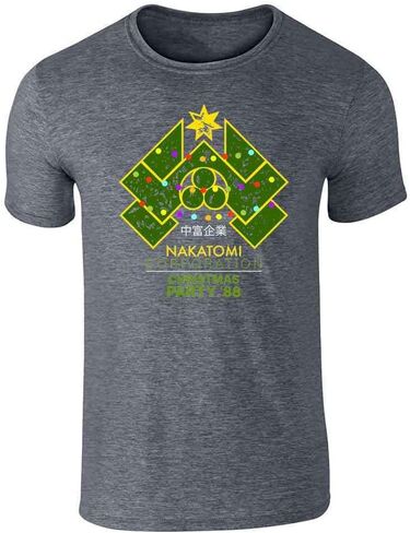 Pop Threads Nakatomi Plaza 1988 Christmas Party Holiday Graphic Tee T-Shirt for Men in Kuwait