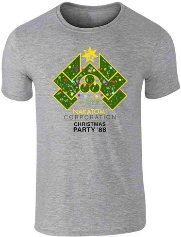 Pop Threads Nakatomi Plaza 1988 Christmas Party Holiday Graphic Tee T-Shirt for Men in Kuwait