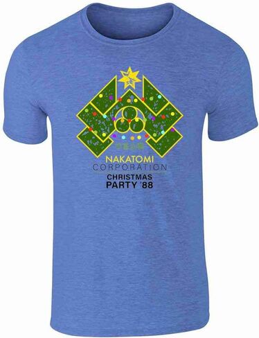 Pop Threads Nakatomi Plaza 1988 Christmas Party Holiday Graphic Tee T-Shirt for Men in Kuwait