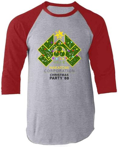 Pop Threads Nakatomi Plaza 1988 Christmas Party Holiday Graphic Tee T-Shirt for Men in Kuwait